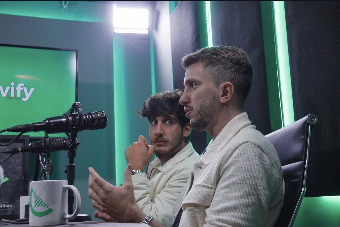 Andrei e Igor no podcast da Kiwify